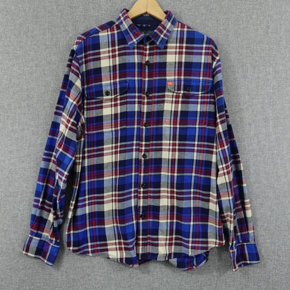 American Outdoorsman Other - The American Outdoorsman XL Flannel Shirt Blue Red Plaid Long Sleeve Cotton